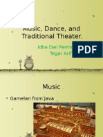 Music, Dance, and Traditional Theater