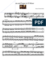 Bach Toccata and Fugue in D Minor Piano Solo