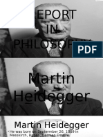 Martin Heidegger Report