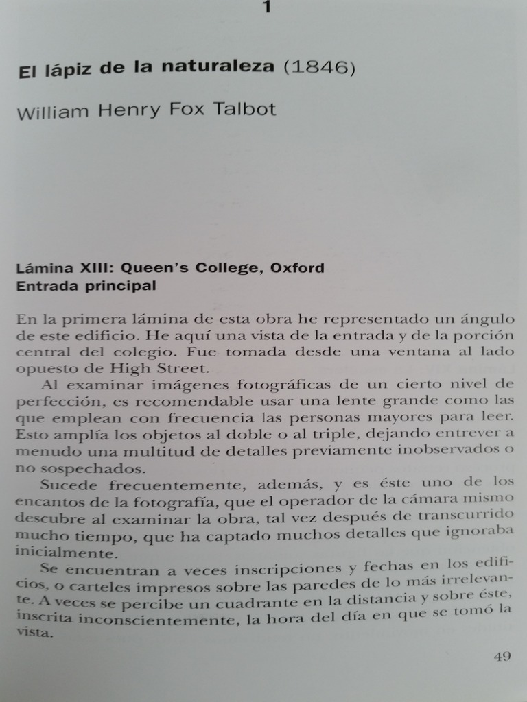 El Lapiz de La Naturaleza PDF Imagen Artesanías