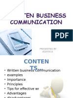Written Business Communication 
