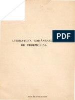 Literatura Românească de Ceremonial - Condica Lui Gheorgachi, 1762 - Studiu Şi Text PDF