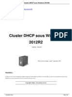 Cluster DHCP Windows 2012 Server R2