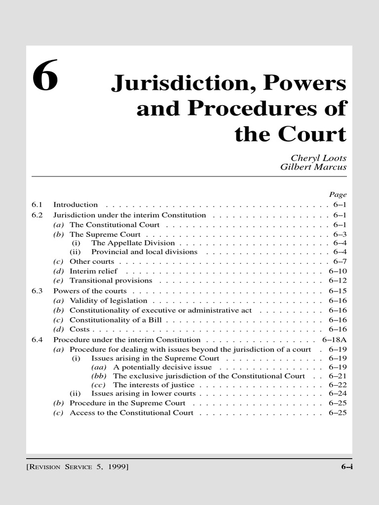 6 Jurisdiction,Powers Supreme Courts Jurisdiction