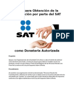 Guia para Donataria Autorizada