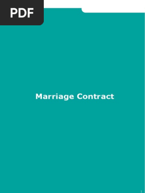 Islamic Marriage Contract