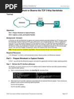 9.2.1.6 Lab - Using Wireshark To Observe The TCP 3-Way Handshake