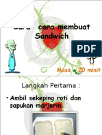 Cara Cara Membuat Sandwich