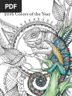Colors of the Year Coloring Book