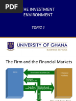 Topic 1 The Investment Environment