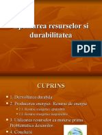 Epuizarea Resurselor Si Durabilitatea