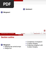 Mergesort Quicksort: Chittaranjan Mandal (IIT Kharagpur)