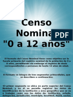 Censo Nominal 1ra SEM2013