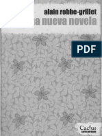 Robbe Grillet Por Una Nueva Novela 1a Parte PDF