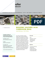 Biogenic Sulfuric Acid Corrosion