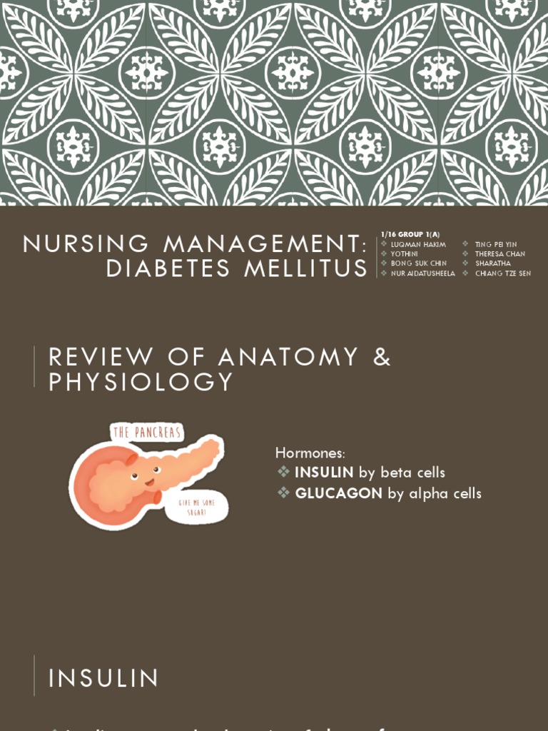 Nursing Management of Type 2 Diabetes | PDF | Diabetes Mellitus | Insulin
