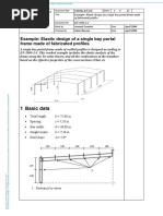 Elastic Design of A Single Bay Portal Frame Made of Fabricated Profiles PDF