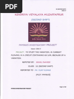 Physics Investigatory Project