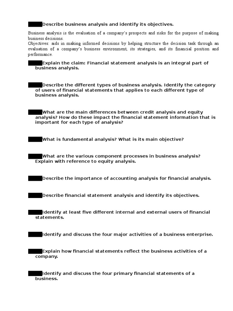 Financial Statement Analysis: How It's Done, by Statement Type