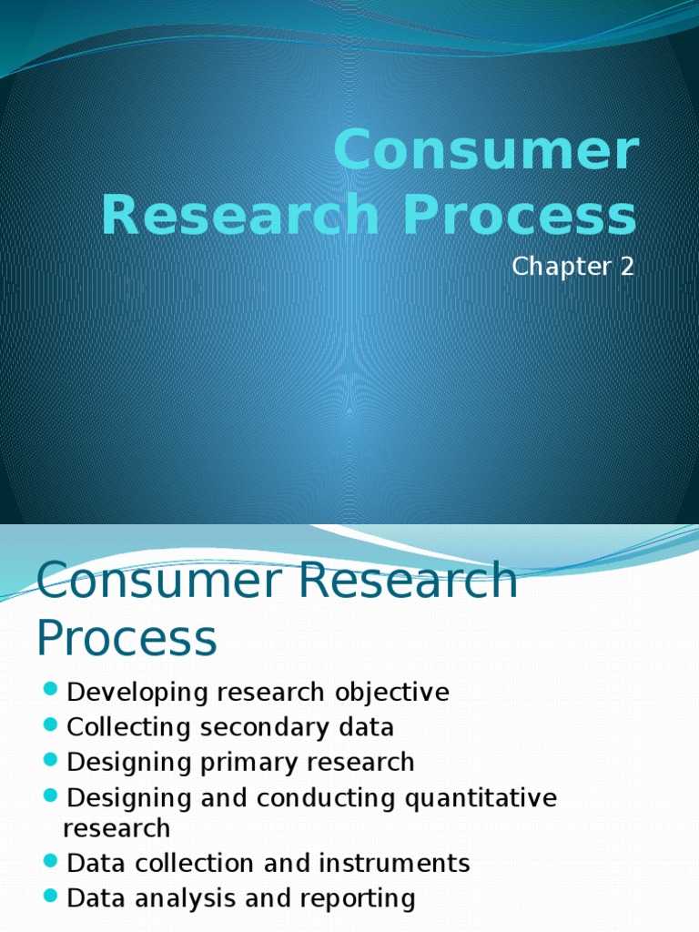 consumer research report definition