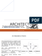 Architectural Thesis Guide