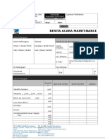 Berita Acara Maintenance