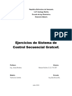 Ejercicios de Sistema de Control Secuencial Gratcef