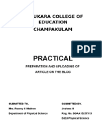 Practical: Porukara College of Education Champakulam
