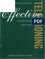 Effective Telephoning Teacher's Book by Comfort J. 