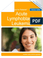 Acute Lymphoblastic Leukemia: NCCN Guidelines For Patients