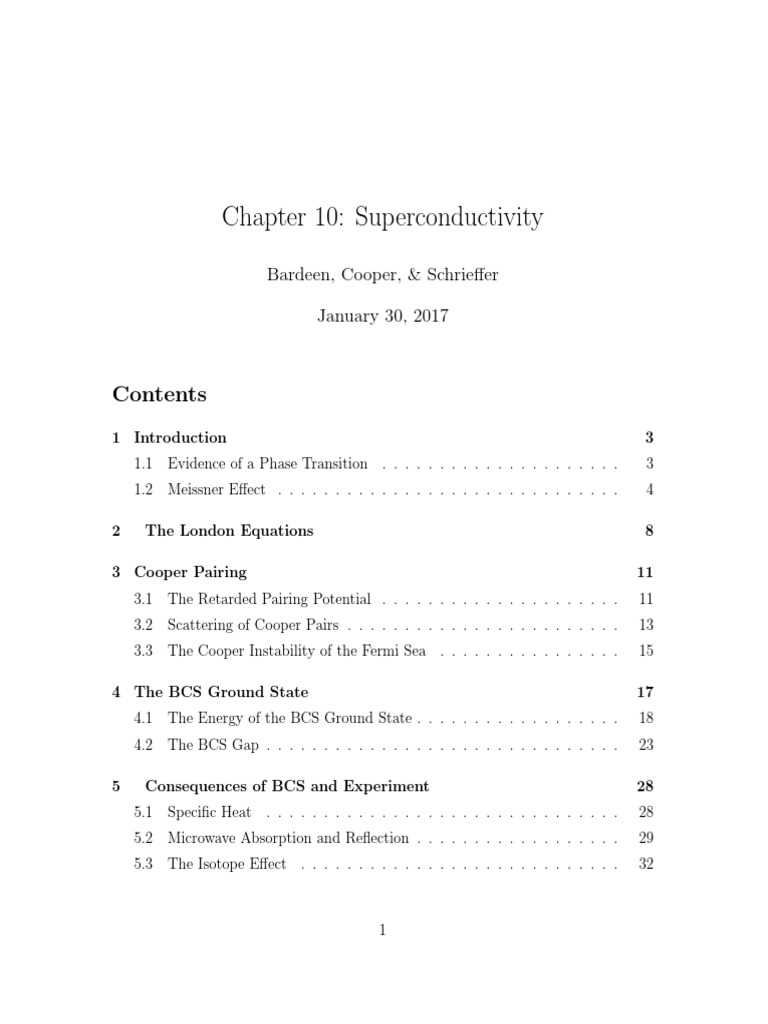 Superconductivity and Phase Transition | PDF | Superconductivity ...