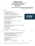 P1 S1 SCIENCE MidSemestralAssement