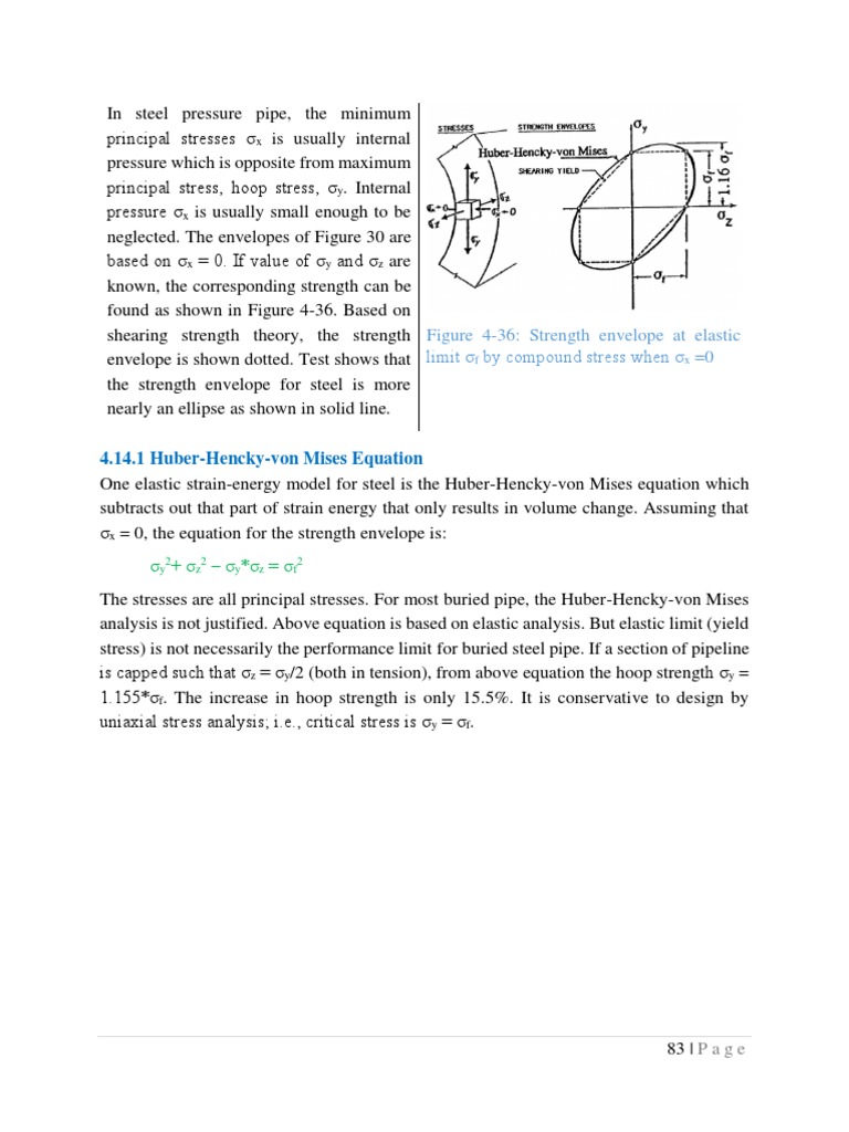 Huber-Hencky-von Mises Equation for Steel | PDF