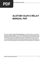 Alstom Vajh13 Relay Manual