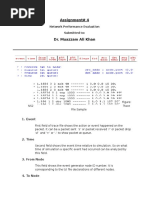 NS2 Trace File Format