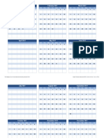 Planning Calendar