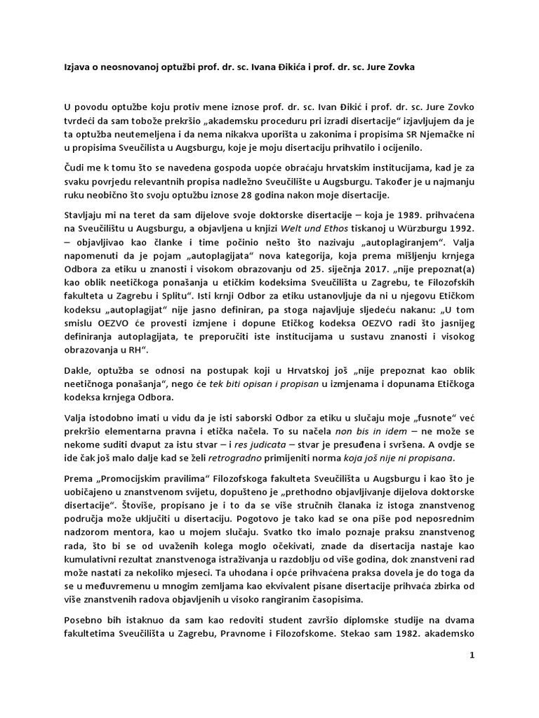 Izjava | PDF