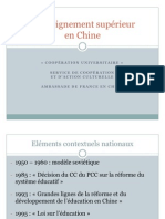 L'enseignement Supérieur en Chine