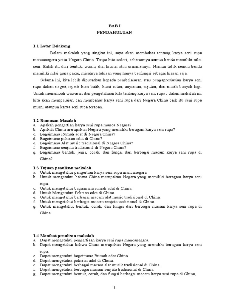 Makalah Karya Seni Rupa Manca Negera Cina 2