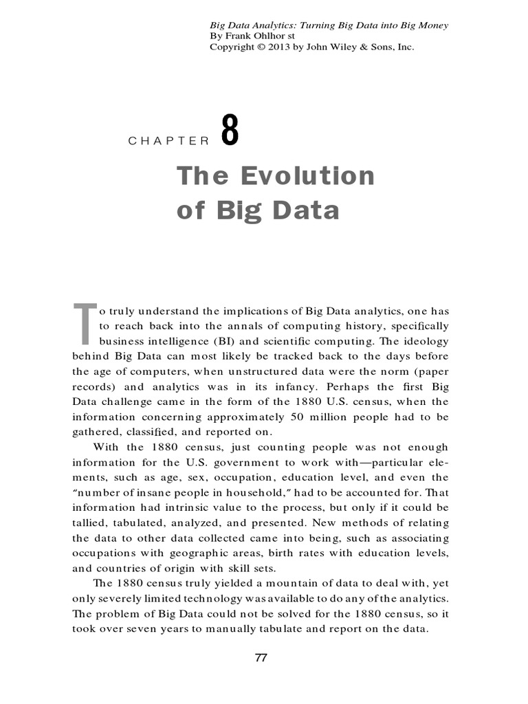 The Evolution of Big Data: by Frank Ohlhor ST | PDF | Watson (Computer ...