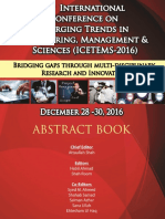 ICETEMS-2016, Conf. Abstract Book, CUSIT PDF