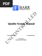 Barr Quality Manual