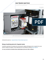 Capacitor Banks in Power System Part 2