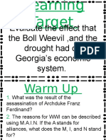 Drought and Boll Weevil