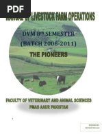Download Manual of Livestock Farm Operations DVM Pioneer by Muhammad Farrukh Hafeez SN33888333 doc pdf