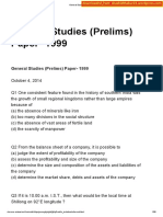 1999-GS Prelims Paper - (Shashidthakur23.wordpress - Com) PDF