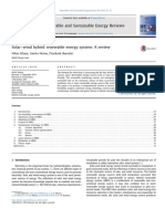 Solar-Wind Hybrid Renewable Energy System - A Review