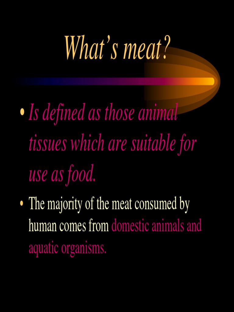 Meat Introduction PDF | PDF | Wellness