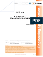 Etcs Level 1 Trackside Equipment: Engineering Specification Signals