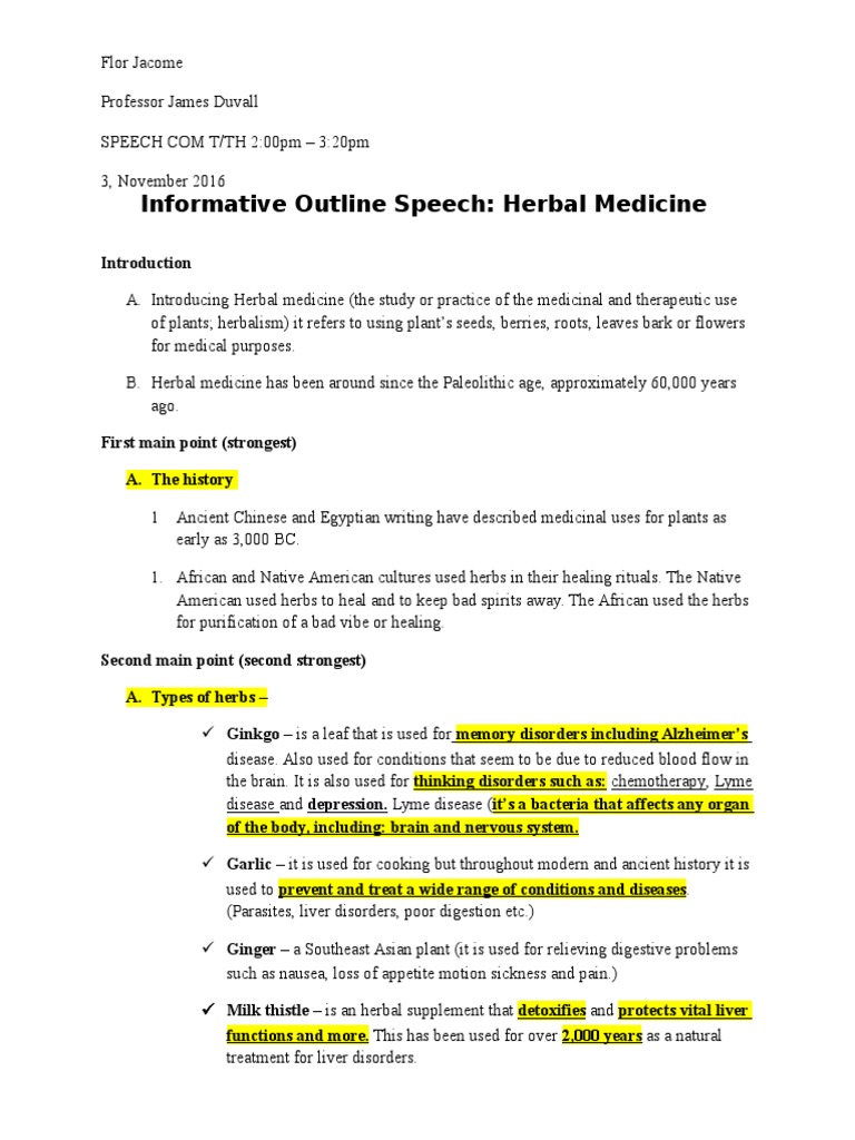 medical topics for informative speech